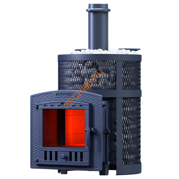 Печь банная Гефест Искандер ЗК 25 (П2) Pro Ураган