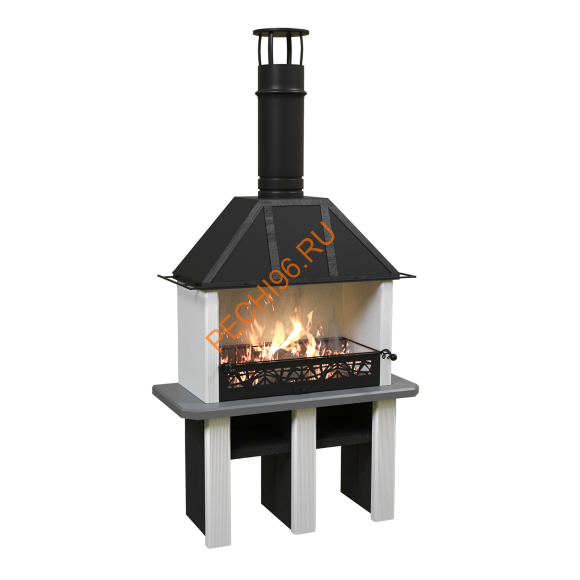 Печь-барбекю Царь-печь белая