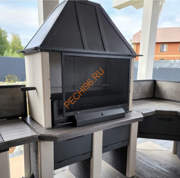 Печь-барбекю Царь-печь белая