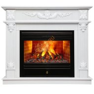 Электрокамин RealFlame Philadelphia 26 WT с очагом 3D Novara 26 (Белый)