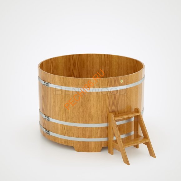 Купель для бани BentWood круглая из дуба, h 1400мм Купель для бани BentWood круглая из дуба, h 1400мм