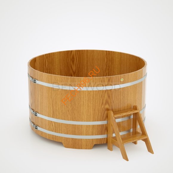 Купель для бани BentWood круглая из дуба, h 1400мм Купель для бани BentWood круглая из дуба, h 1400мм
