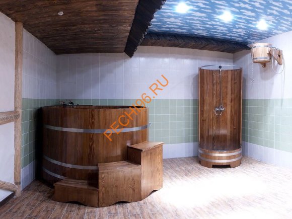 Купель для бани BentWood круглая из дуба, h 1400мм Купель для бани BentWood круглая из дуба, h 1400мм