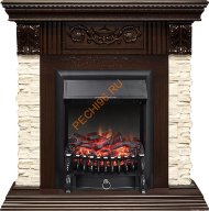 Электрокамин Royal Flame Luxemburg темный дуб с очагом Fobos FX
