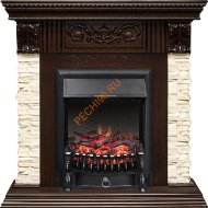 Электрокамин Royal Flame Luxemburg темный дуб с очагом Fobos FX