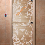 Дверь стеклянная DoorWood «Венеция прозрачная», 2000х800 мм