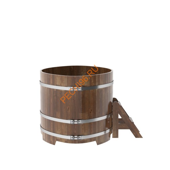 Купель для бани BentWood овальная из сращённой морёной лиственницы, 1,12х1,83 м