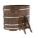 Купель для бани BentWood овальная из сращённой морёной лиственницы, 1,12х1,83 м