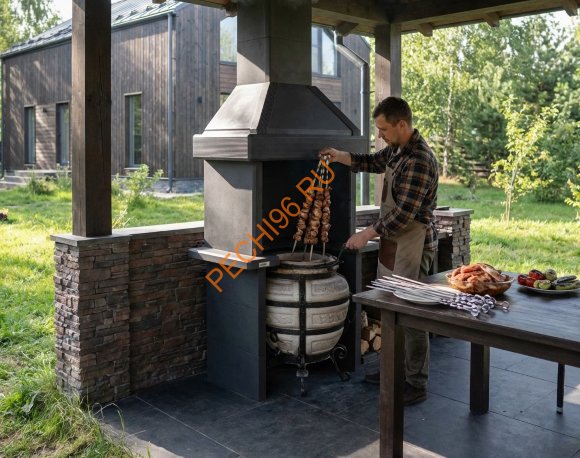 Модуль под тандыр Визирь Графит