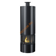 Камин Traforart DIAMANTE FRONTAL со стеклом, черный