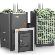 Печь банная Ермак 20 с сеткой