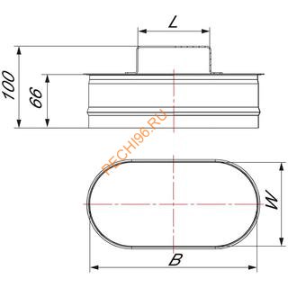 Ревизия ВУЛКАН VOR овал 100х200 мм по узкой стороне