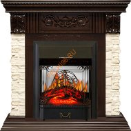 Электрокамин Royal Flame Luxemburg темный дуб с очагом Majestic FX M