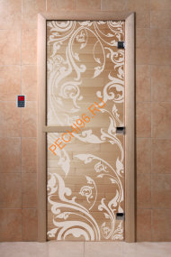 Дверь стеклянная DoorWood «Венеция прозрачная», 2000х900 мм