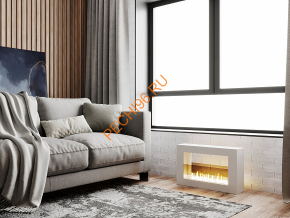 Биокамин Русский огонь Холл 650 настольный белый