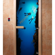 Дверь стеклянная DoorWood с фотопечатью «Погружение»