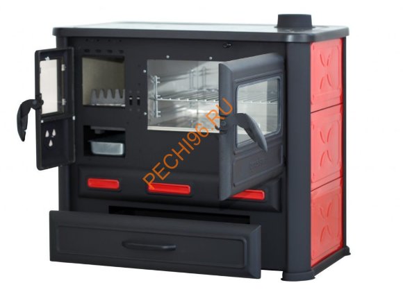 Печь-плита Tim Sistem Alma Mons красная Печь-плита Tim Sistem Alma Mons красная