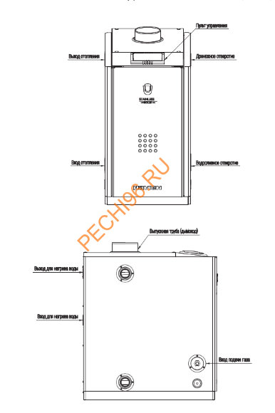 Газовый котел Navien GST-49KN схема