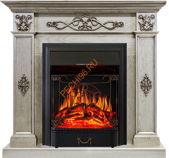 Электрокамин Royal Flame Derby Old silver с очагом Majestic FX Электрокамин Royal Flame Derby Old silver с очагом Majestic FX