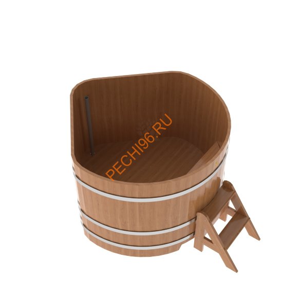 Купель для бани BentWood угловая из дуба Премиум, 1,37х1,37 м