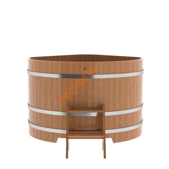 Купель для бани BentWood угловая из дуба Премиум, 1,37х1,37 м