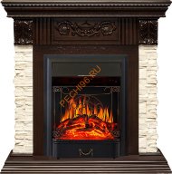 Электрокамин Royal Flame Luxemburg темный дуб с очагом Majestic FX