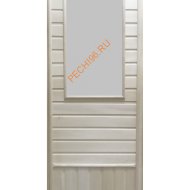 Дверь DoorWood Липа прямоугольное стекло, 1850х750 мм