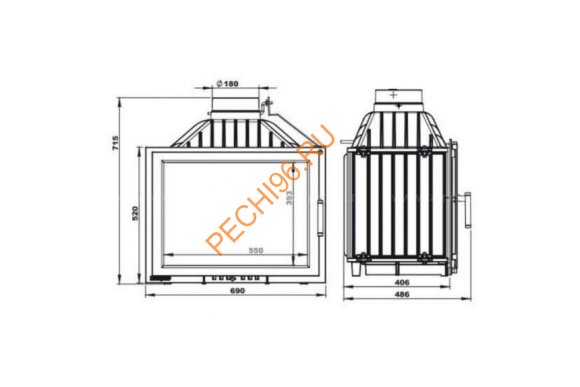 Каминная топка NORDflam TORN LUX 14 Каминная топка NORDflam TORN LUX 14