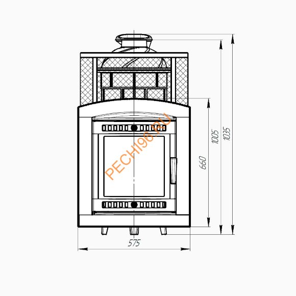 Печь банная Атмосфера XL КТК сетка нержавеющая сталь