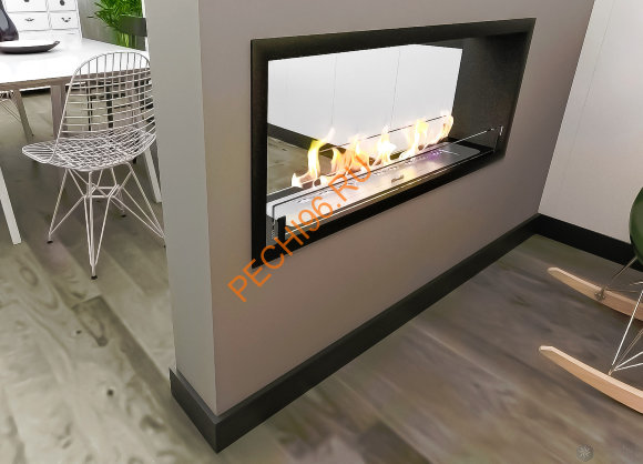 Биокамин ZeFire Estetic Flame CONTOUR 1100 сквозной