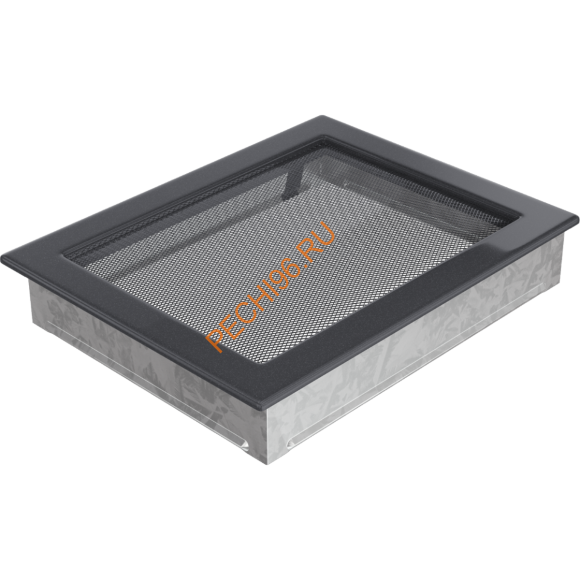 Вентиляционная решетка Kratki 22/30G 220х300 мм графит