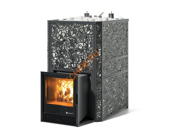 Печь банная ИзиСтим Ялта 60 К Хохлома черная Печь банная ИзиСтим Ялта 60 К Хохлома черная