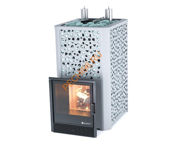 Печь банная ИзиСтим Ялта 40 К березовый лист