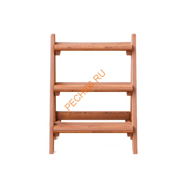 Лестница PolarSPA трехступенчатая термососна светлая