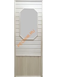 Дверь DoorWood Липа восьмиугольное стекло, 1850х750 мм