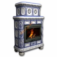 Печь-камин КимрПечь Медальон пристенный двухъярусный Голландия