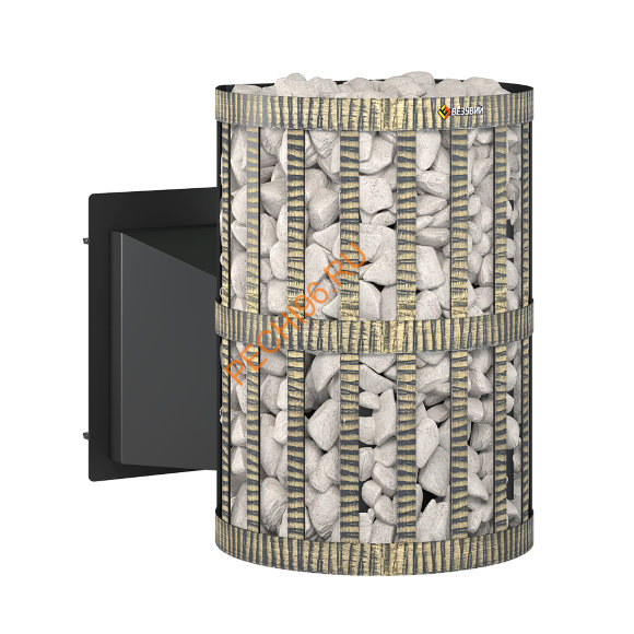 Печь банная Везувий Скиф Ковка 22 Панорама М