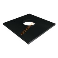 Фланец ВУЛКАН VBR D115/210 мм 720х720, прямой с изоляцией, черный