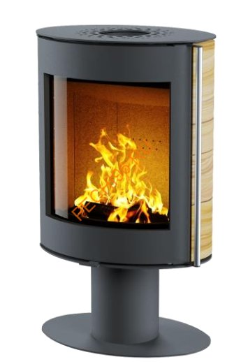 Печь-камин АСТОВ OVAL 600 Песчаник