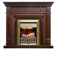 Электрокамин Dimplex Alexandria с очагом Danville Antique Brass FB2 махагон