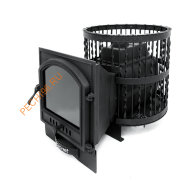 Печь банная Кеннет Бастион 22 Сетка Ковка Панорама 505