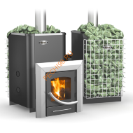 Печь банная Ермак 20-ПС с сеткой