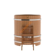 Купель для бани BentWood угловая из дуба Премиум, 1,03х1,03 м