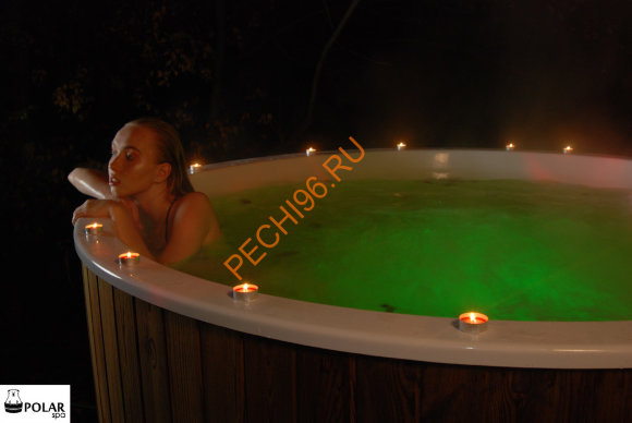 Система аэромассажа PolarSPA c хромотеропией LED RGB фонарь