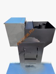 Печь для бани Молов Сталь Делимая 530 с баком 65л, глухая дверца