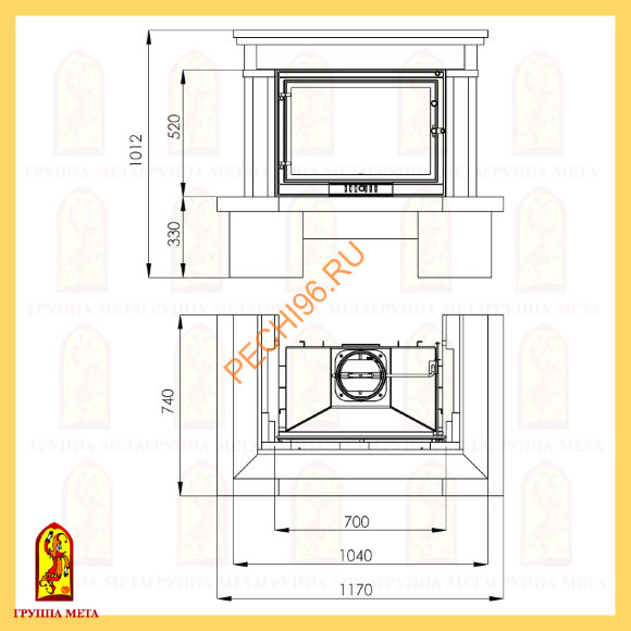 Облицовка для камина Мета Неаполь 715 У Облицовка для камина Мета Неаполь 715 У