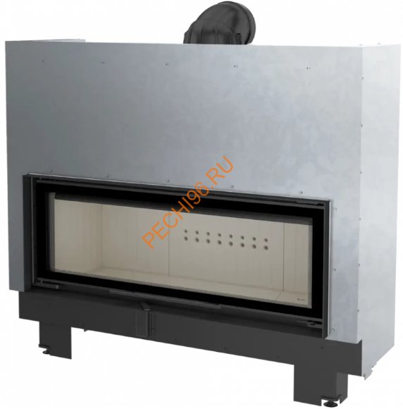 Каминная топка Kratki MB120/G, 22 кВт, гильотина