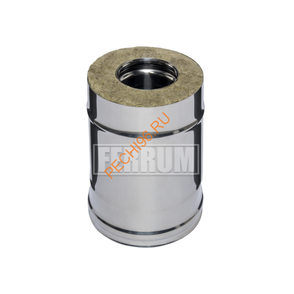 Сэндвич-дымоход Феррум, нержавейка AISI 430-0,8мм/оцинковка-0,5мм , d 200/280 мм, L=0,25 м