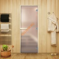 Дверь стеклянная Арта Стандарт Белая матовая, осина