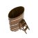 Купель для бани BentWood овальная из морёной лиственницы Рустик, 0,80х1,42 м